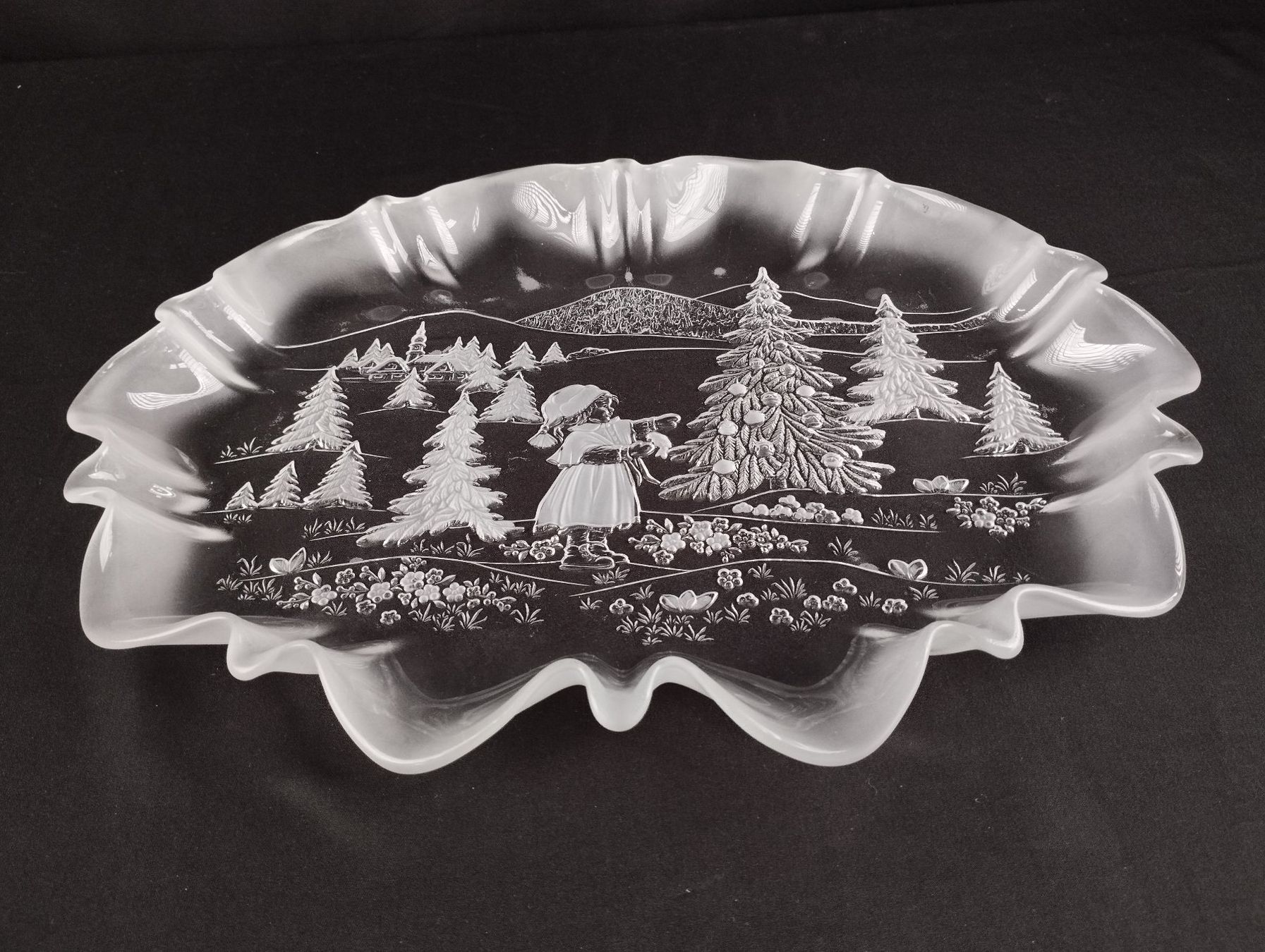 Piatti di portata: WALTHER GLAS Winter Servierplatte – Usato da Schübelbach venduto da Restwert_Schubelbach 1
