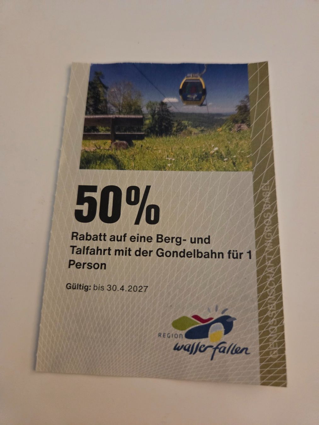 Buoni: Wasserfallen Bahnfahrt 50% Rabatt – Usato da Liestal venduto da ITOlio