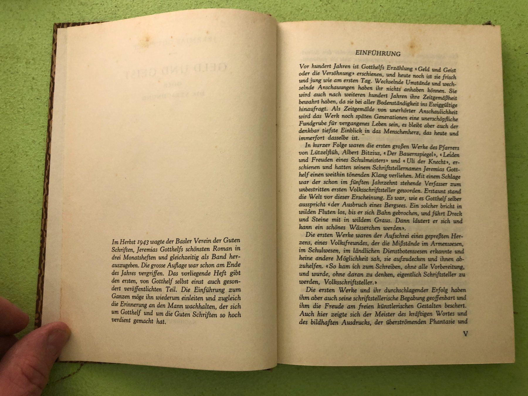Bücher: Jeremias Gotthelf: Geld und Geist – Gebraucht aus Zürich von allp 2