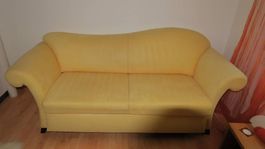 Sofa gelb alcantara Schlafsofa ausziehbar gute Grösse