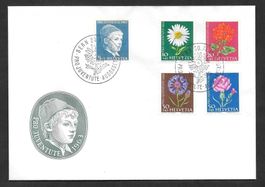 FDC Pro Juventute 1963 J200L/J201L/J202/J203L/J204L ET