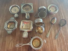 Teesieb und Abtropfschalen Sammlung #3