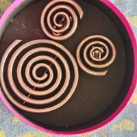 Spiral Schmuck Set, Ohrclips und Brosche, Silber