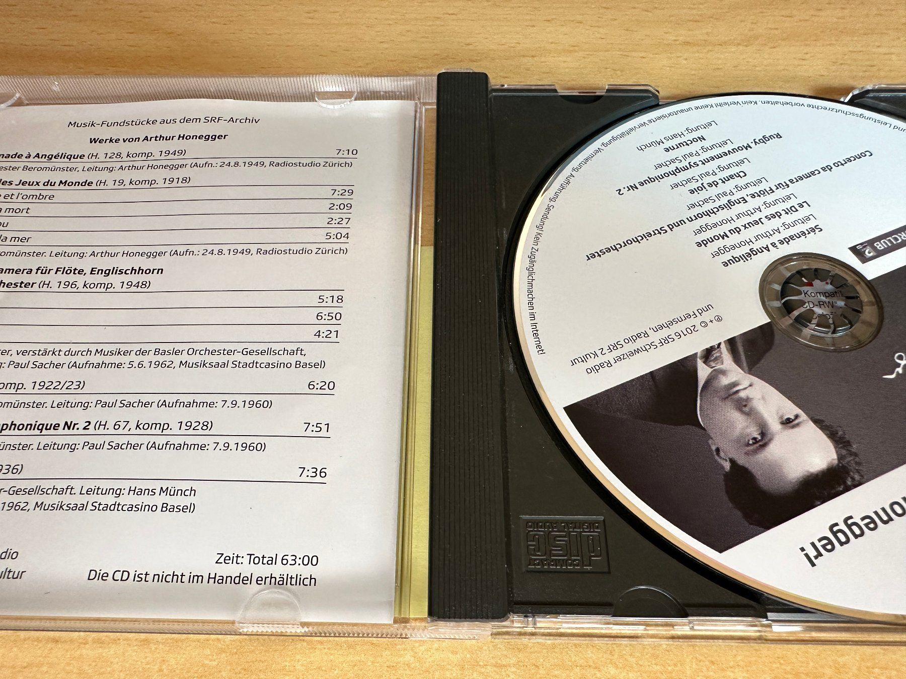 CD: E5 Arthur Honegger – Honegger Dirigiert Honegger – Usato da Rikon im Tösstal venduto da Alpenmutz 2