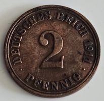 Münze Deutsches Reich 2 Pfennig 1914 guter Zustand