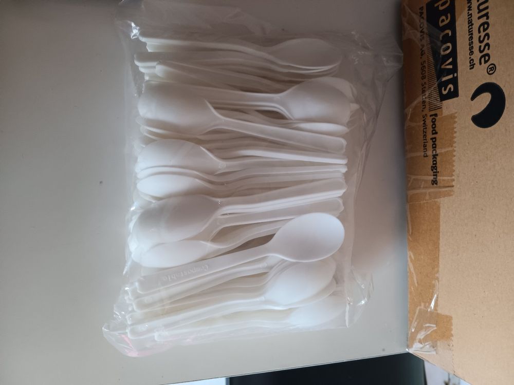 100 Cucchiaini Di Legno Per Caffè - 11cm, Naturali, Biodegradabili, Per Feste E Picnic - Foto 3