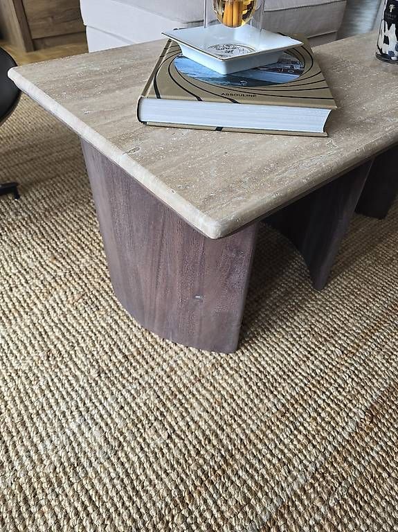 Tables: Table basse en travertin – D'occasion à Genève par mat_d5vh 1