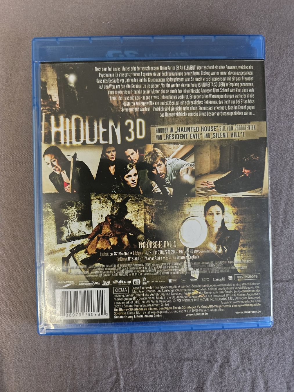 Tous les DVDs: Blue-Ray Disc - Hidden 3D – D'occasion à Zug par nic_wlj8 1