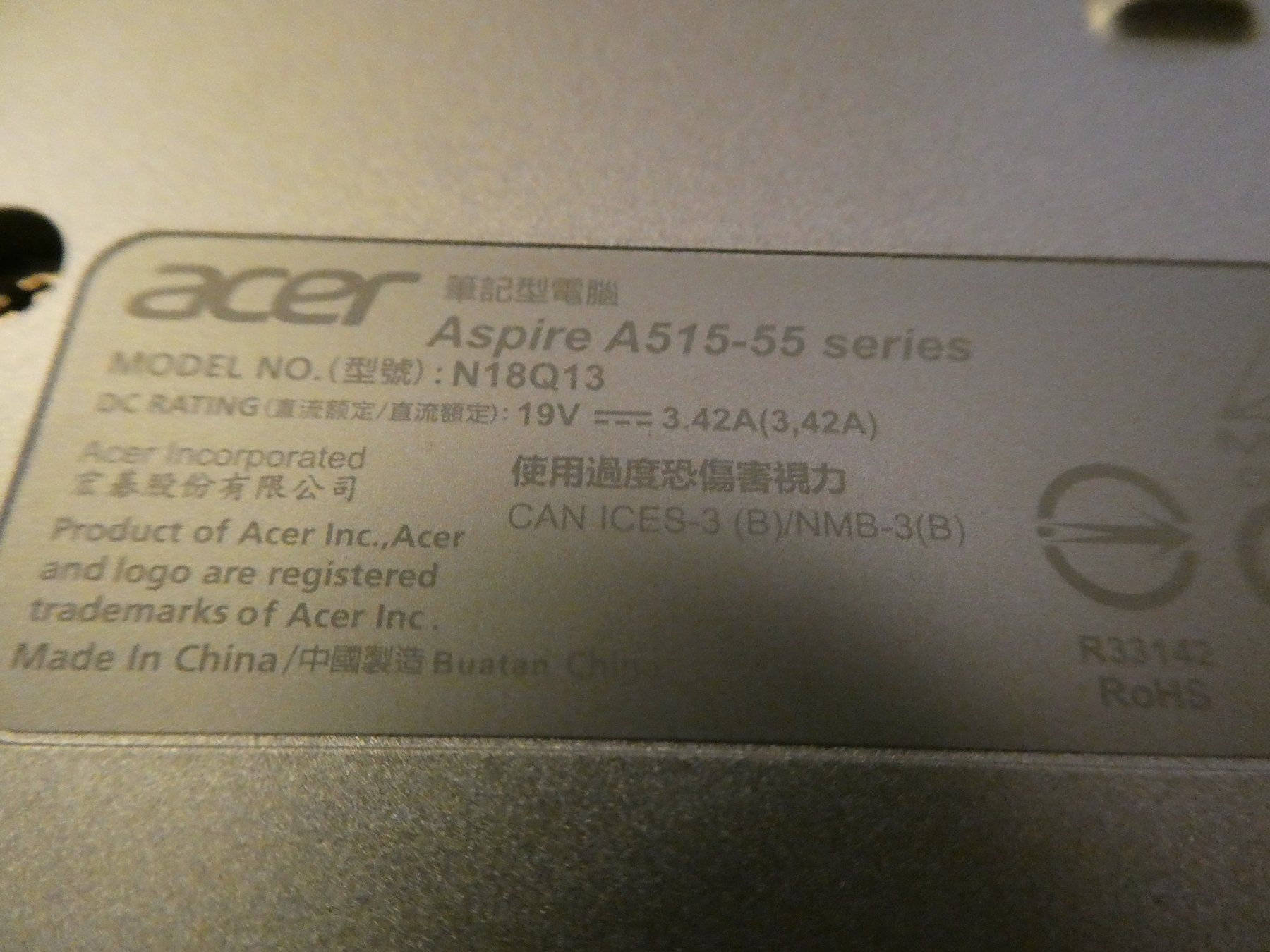 Acer Notebook: ACER ASPIRE 5 Notebook, inkl. Kabel – Usato da Zürich venduto da ursinas-shop 8
