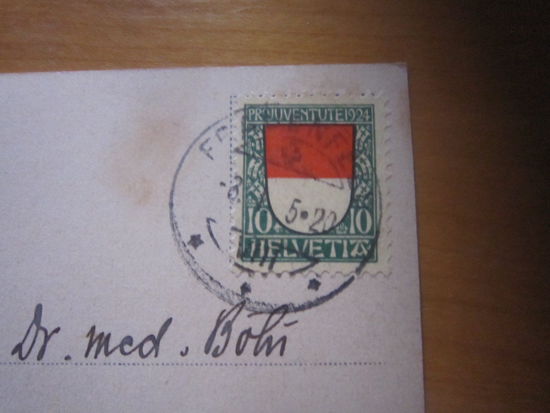 Tutti i francobolli: PJ 1924 Solothurn auf Postkarte – Usato da Gordola venduto da Polentaefung 1