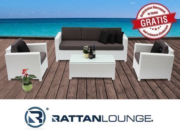 Sofas: Rattanmöbel Set in weiss SALE% – Neu und originalverpackt aus Bern von rattan-lounge