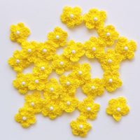 Gehäkelte Blumen 10.Stück Baumwolle