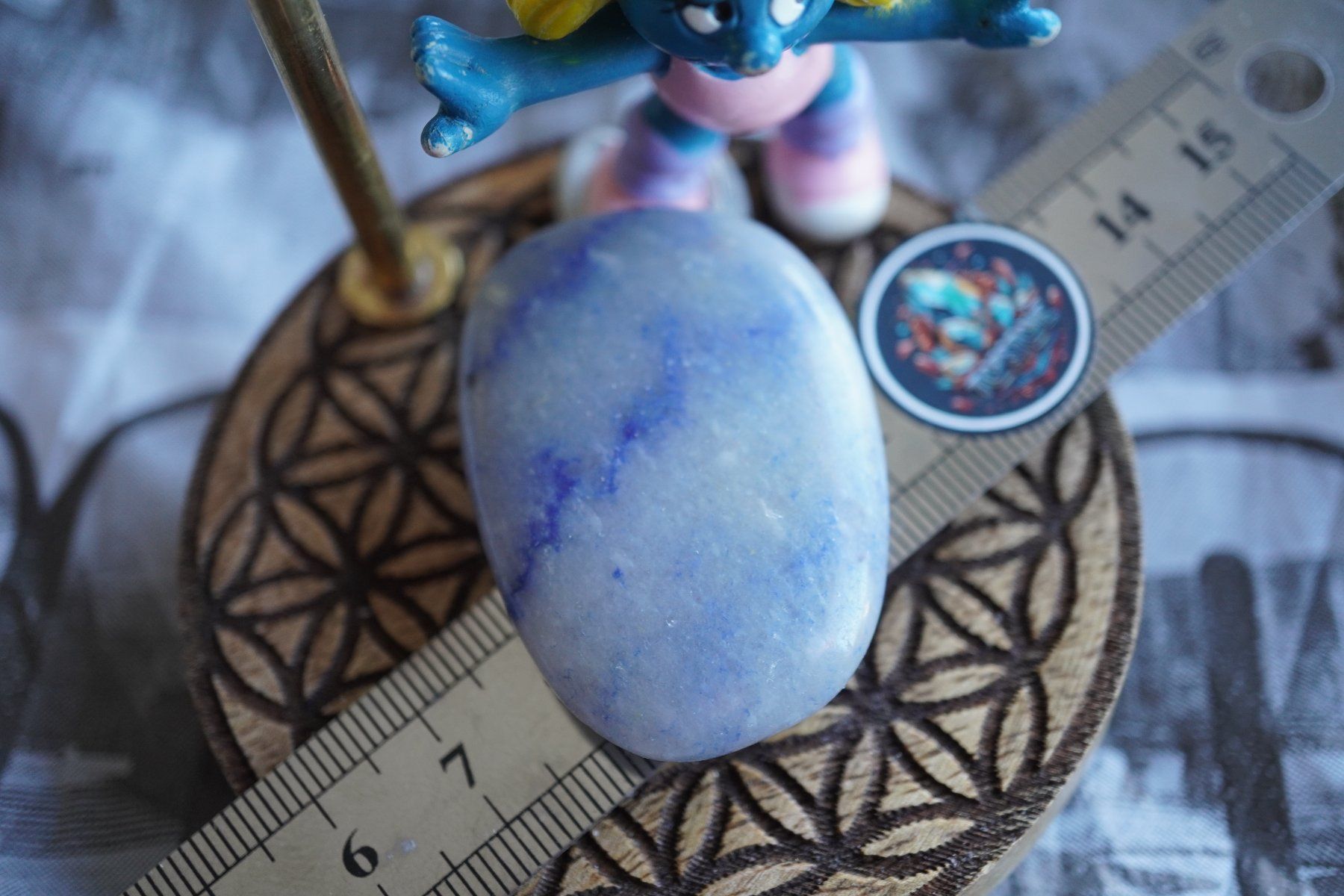 Minerali & Pietre curative: Blauquarz      Scheibenstein      ab 1.-    Aus  Räumung – Nuovo e nell'imballaggio originale da Eschenbach SG venduto da topstone 2