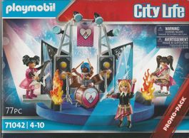 PLAYMOBIL  CITY LIFE 71042 MUSIC BAND - PROMO PACK   new