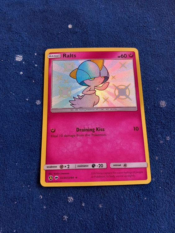 SHINY Ralts Shiny Rare (EN) Hidden Fates SV34 (Neu (gemäss Beschreibung ...