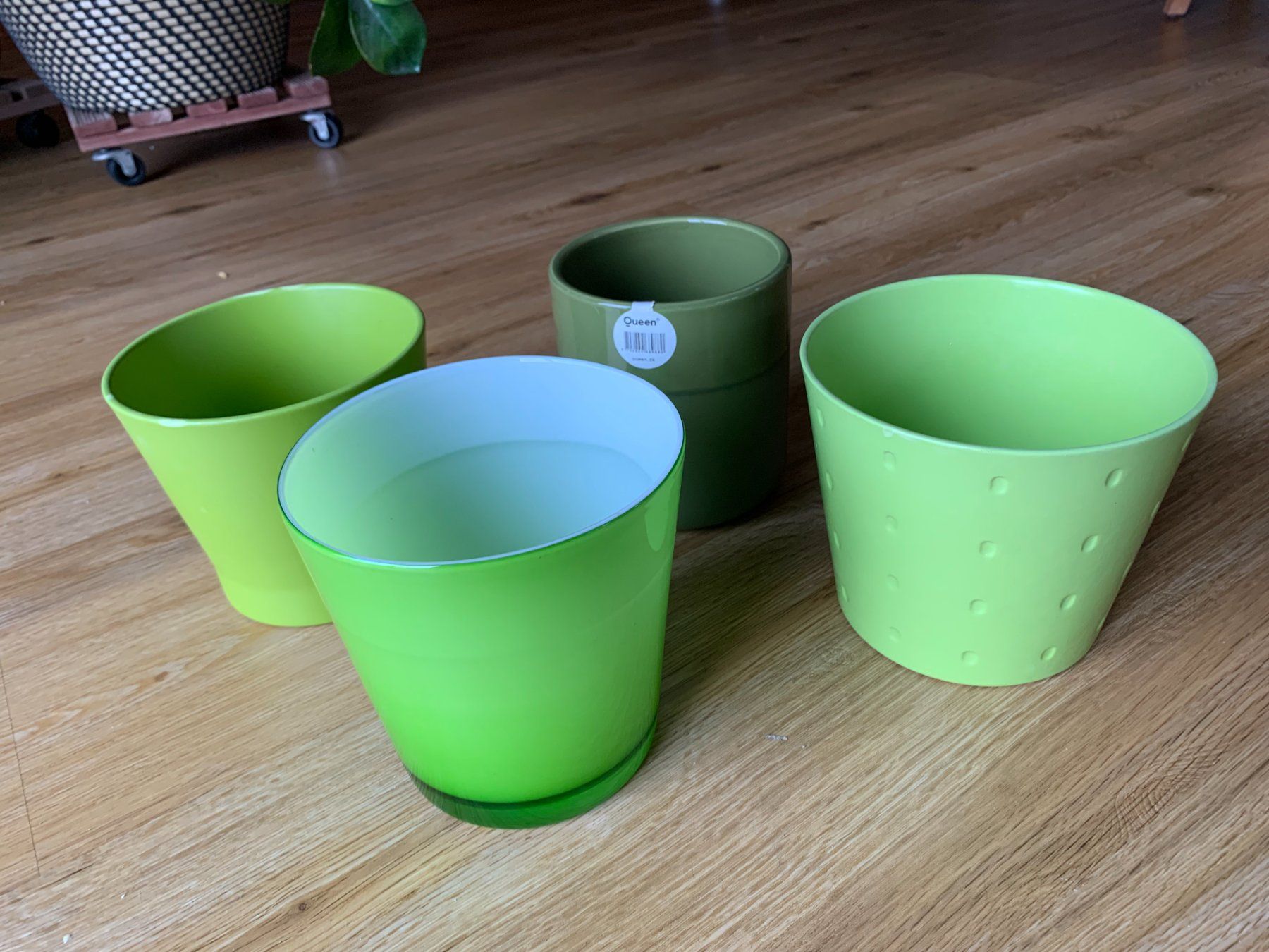 Vasi per fiori: 4 x Blumentopf Grün – Usato da Wolfwil venduto da NewGirl 1