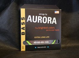 Aurora Premium Medium Bass Saiten - Nitro Lime