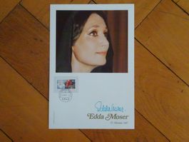 Edda Moser Plakat / Opera Sopran - handsigniert