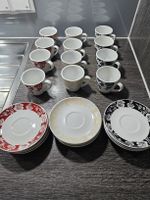 Espressotassen mit Teller