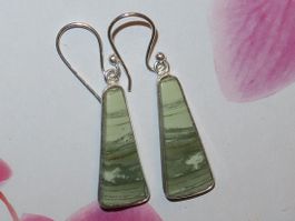 Ohrringe SERPENTINE 925 Silber fazetiert VP 69,-