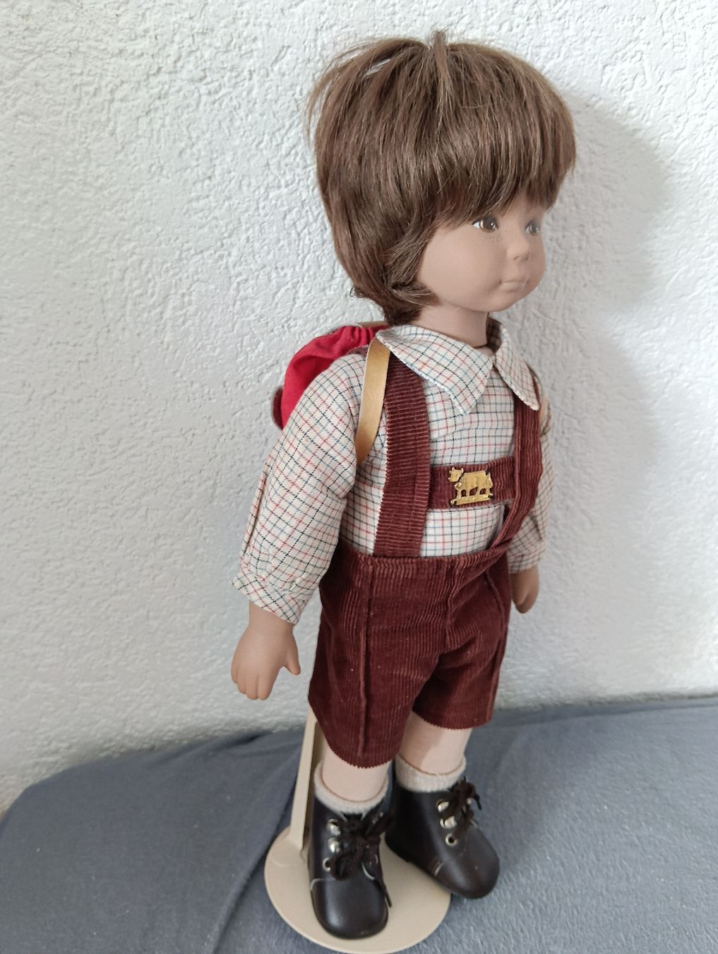 Heidi ott Bambole: Heidi Ott Puppe 45 cm, Knabe mit Rucksäckli – Nuovo (secondo la descrizione) da Wettingen venduto da zadina39 1