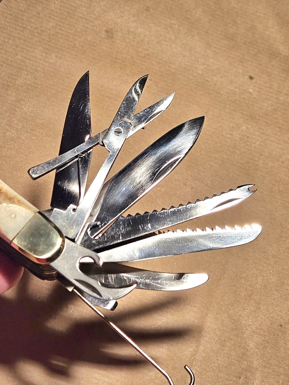 Coltelli tascabile: 17 FUNKTIONEN MIT HIRSCHHORN GRIFFSCHAHLEN . – Nuovo e nell'imballaggio originale da Maschwanden venduto da OliverM05
