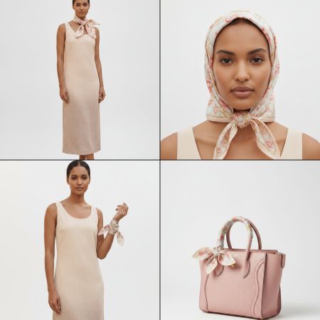 CELINE Paris Vintage Schal / Tuch 46x46