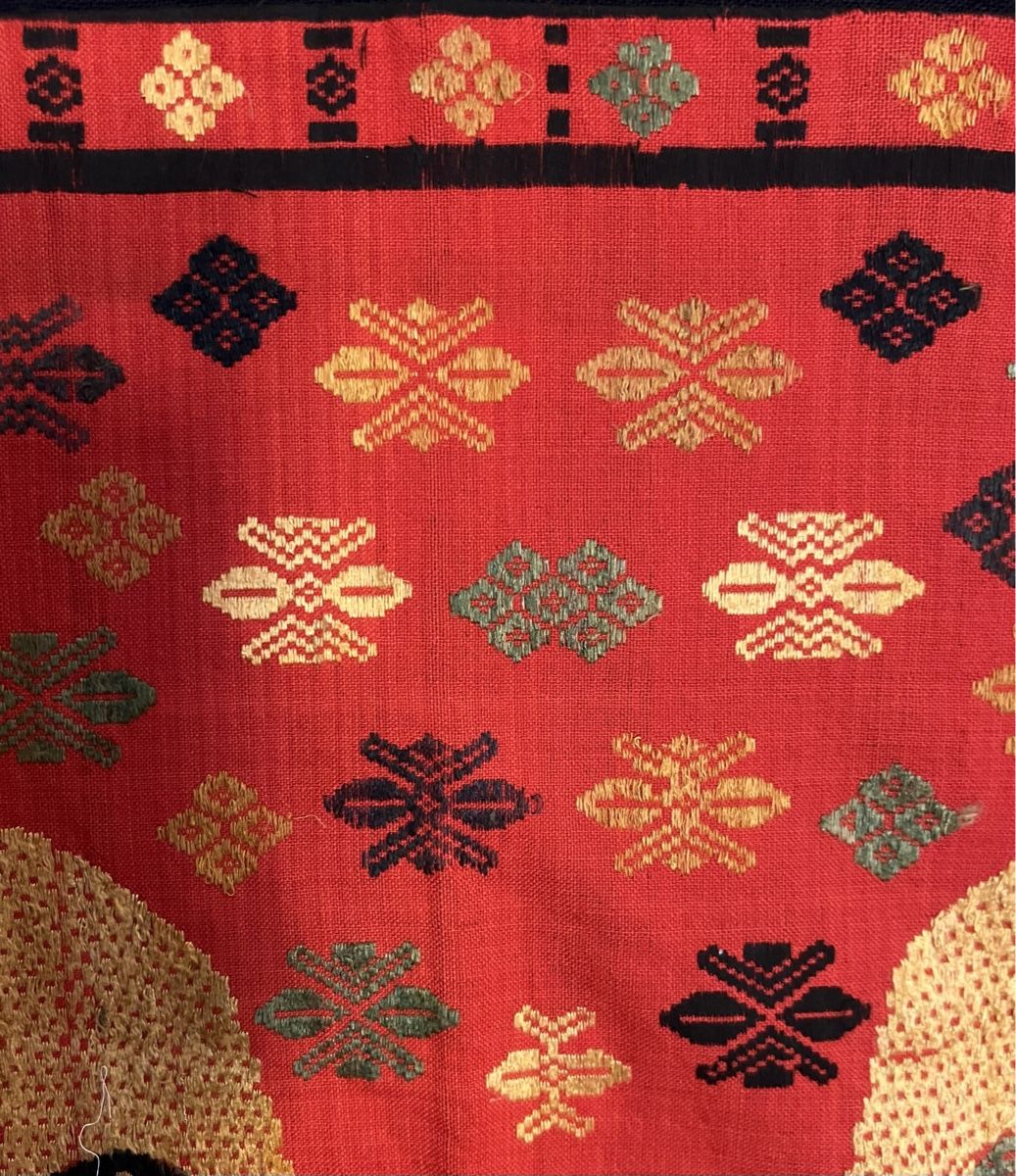 Stoffe: Longue tenture éléphant, Thailabde/Laos tissée brodée main, – Gebraucht aus Genève von DELIRBEADS 1
