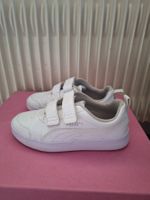Coole Puma Kinderschuhe Gr. 33 weiss Klettverschluss