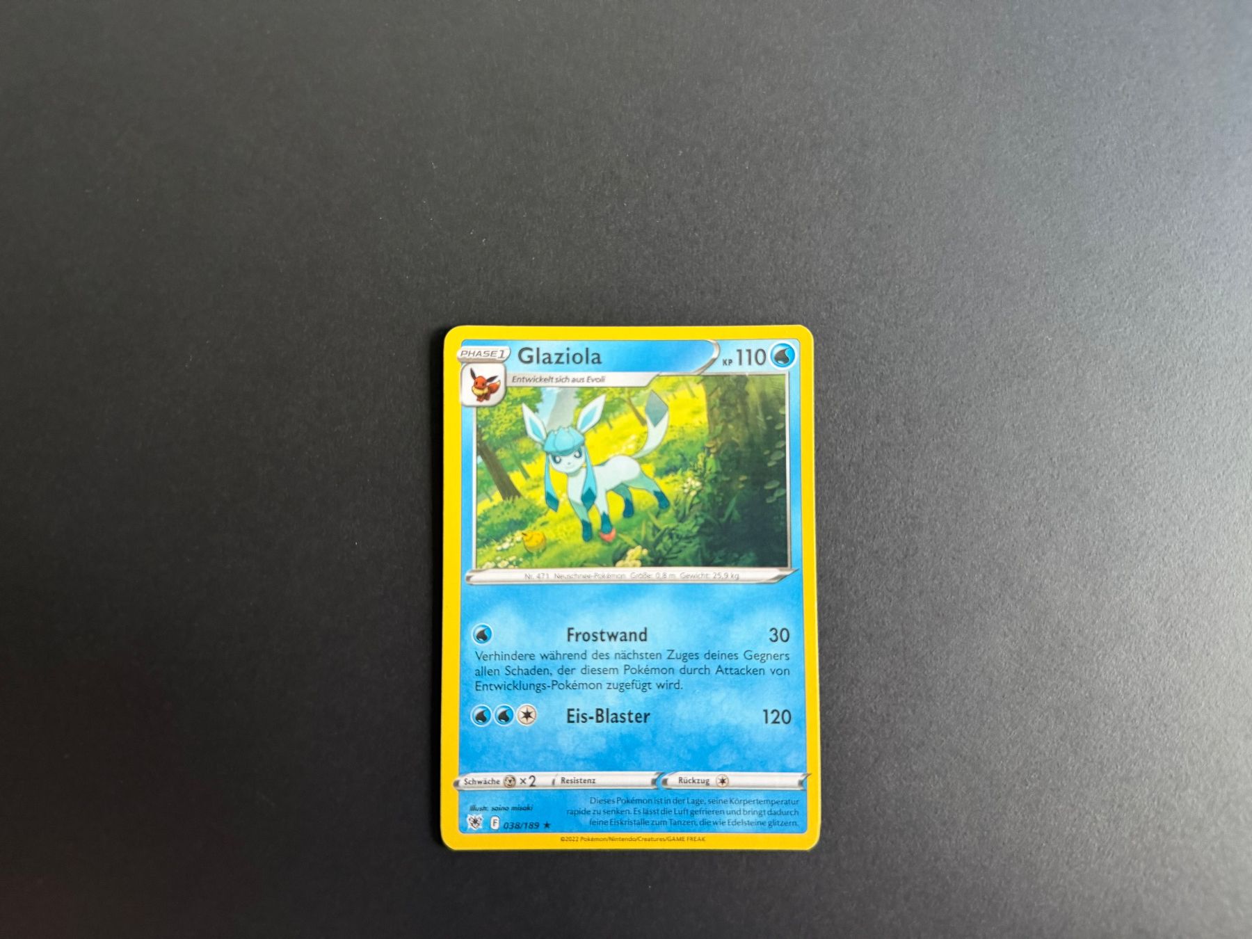 Pokémon Carte collezionabili: Glaziola 038/189 – Usato da Zürich venduto da mountainwizard00