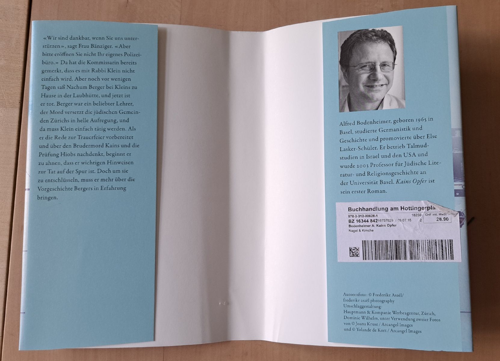 Bücher: A. Bodenbeimer. Kains Opfer. Rabbi Kleins erster Fall. – Gebraucht aus Zürich von chusel 2