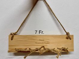 Holzschild