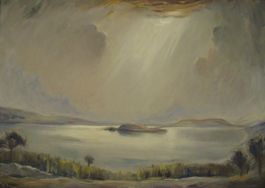 Otto Eduard GLOOR (1890 - 1959) - Sonne über dem Bielersee