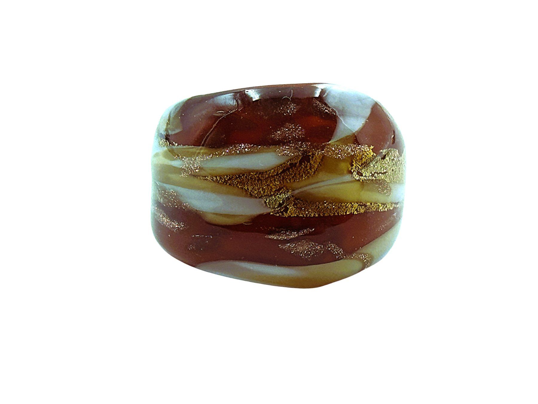 Murano Anelli: Ring Murano Glas G 52 Breite 2cm – Nuovo e nell'imballaggio originale da Oberkulm venduto da Murano-Schmuck 4