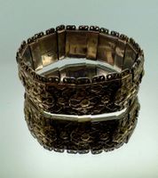 Elegantes Armband, Silber, filigranes Muster, Russland 84