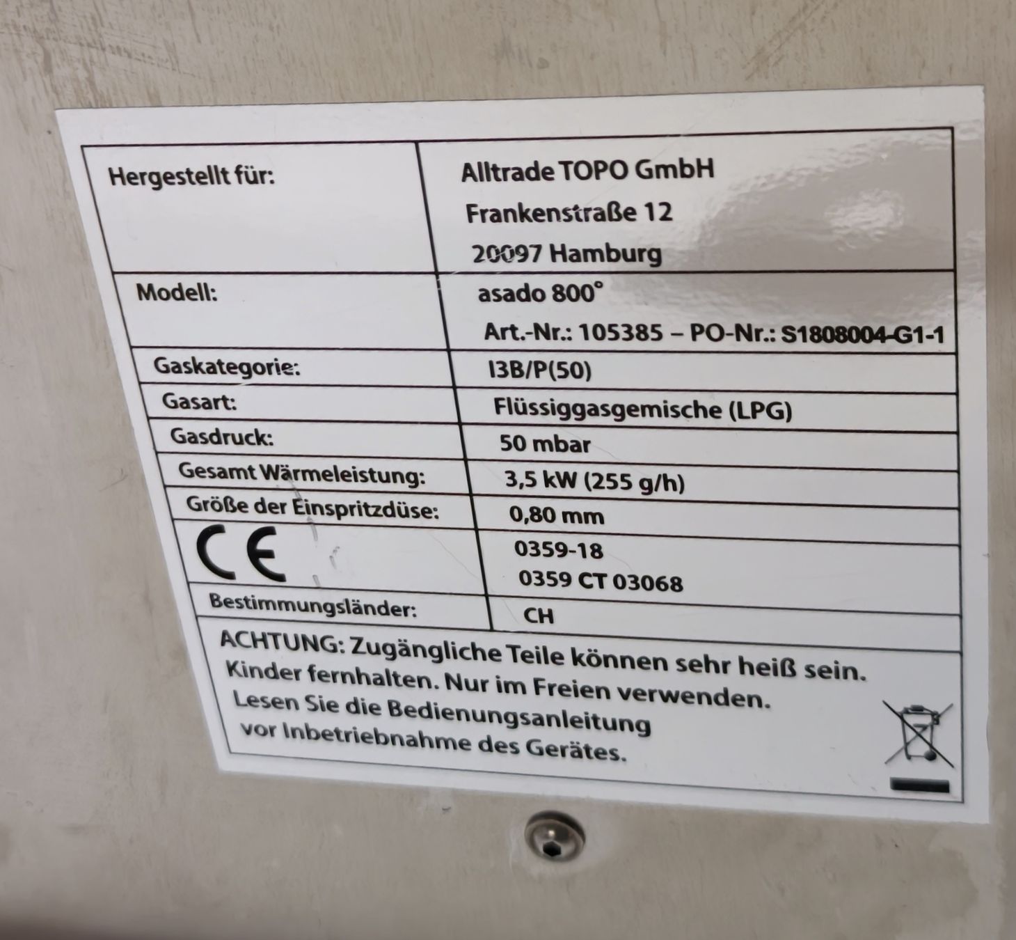 Grills: Asado Hochtemperatur-Grill – Gebraucht aus Rickenbach SO von Gulliver02 1