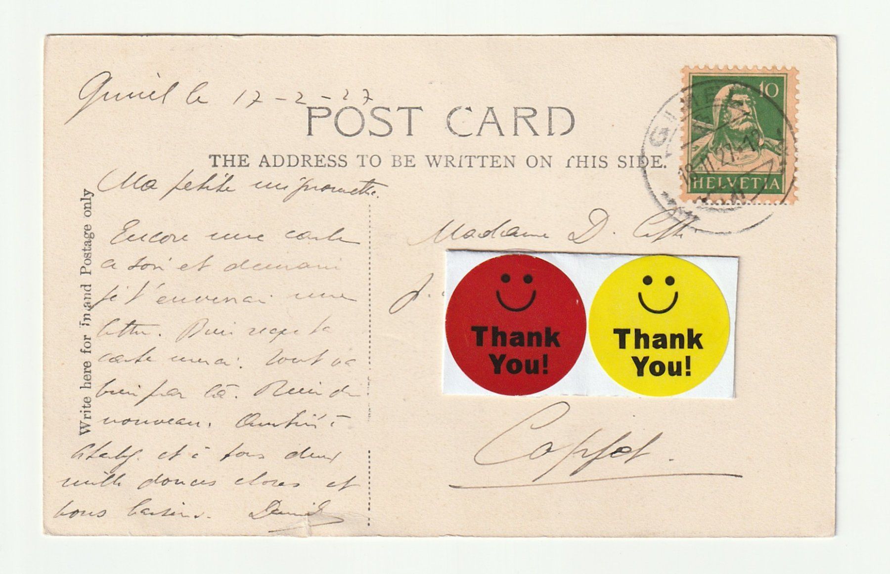Cartoline postali: Ansichtskarte Pic Tor Walk Matlock Bridge 17.02.1927 – Usato da St. Gallen venduto da Ricardo_Deals 1