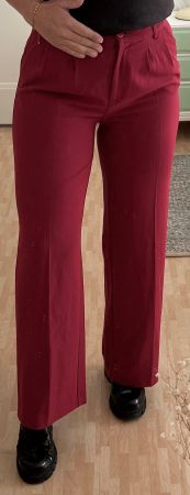 Wie neu: dunkelrote King Louie Hose, Stoffhose, M 38,