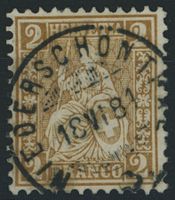BL Niederschönthal - Voll Stempel - Sitzende Helvetia