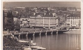 Genève Les bergues et Gr. Hòtel de Russie 1924