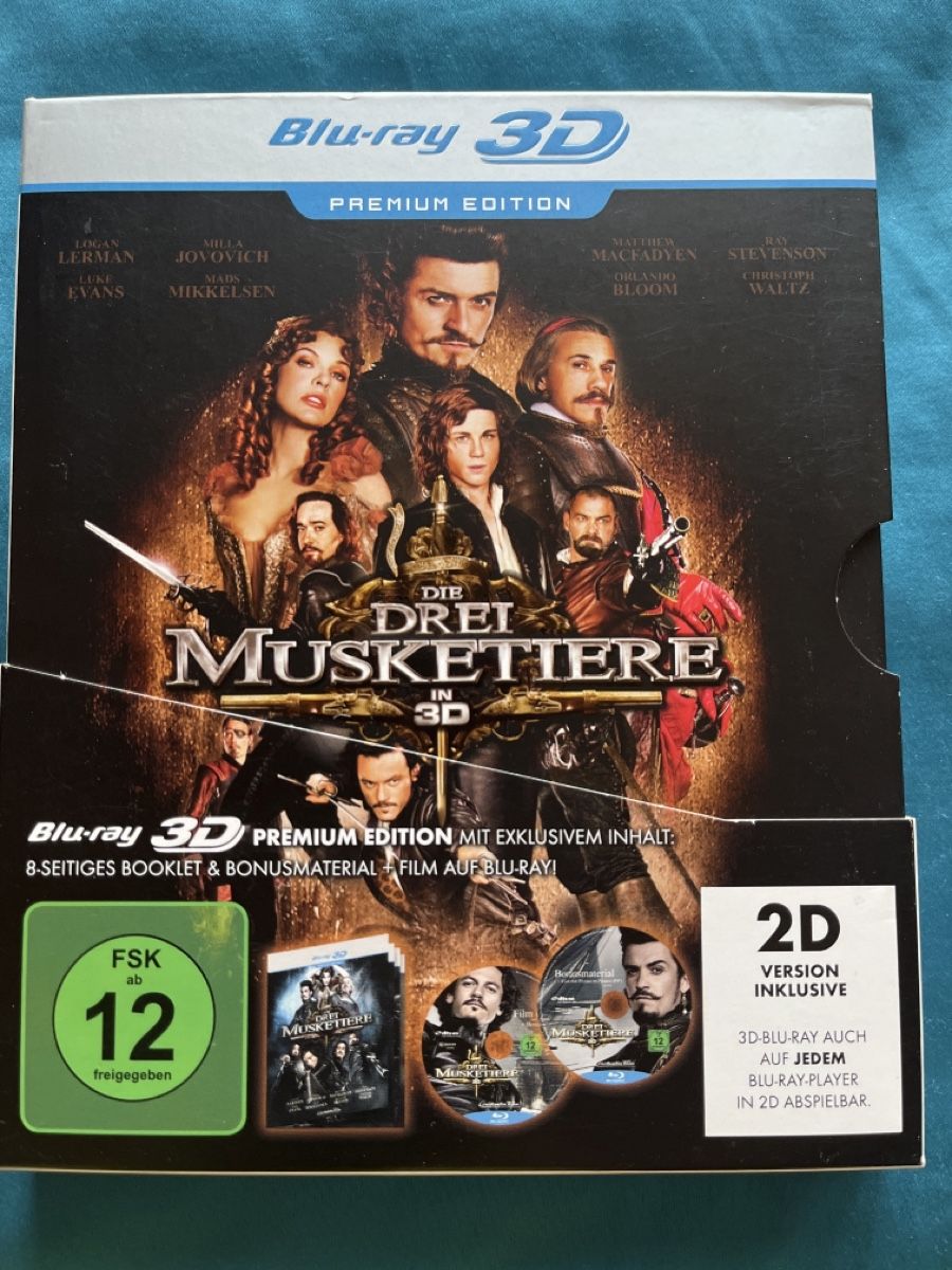 Tutti i DVDs: Die drei Musketiere in 3 D – Usato da Haslen AI venduto da GOLD73