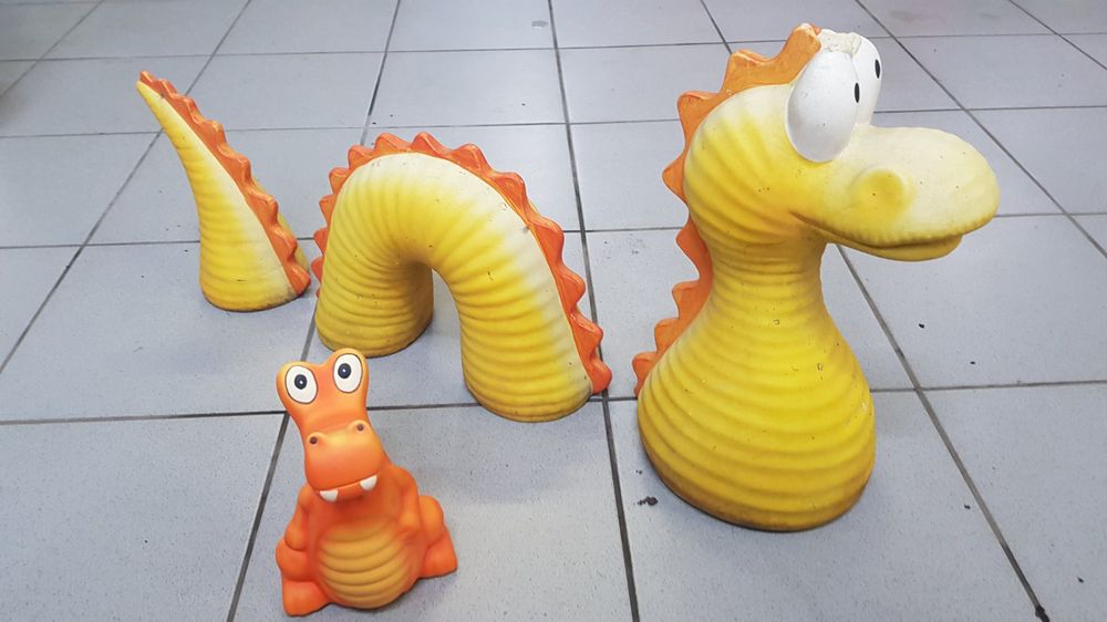 Gartenfigur 'Verliebte Drachen' – Kunstharz, Wetterfest, Detailreich, Romantische Deko