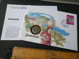 Guatemala 1994, Münzbrief mit Beschrieb