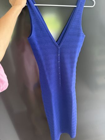 Cobalt Blue Knit Dress Catherine Malandrino Summer S