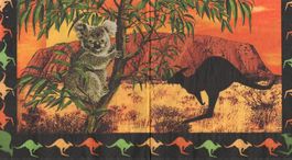 2 Servietten Australien II Rarität
