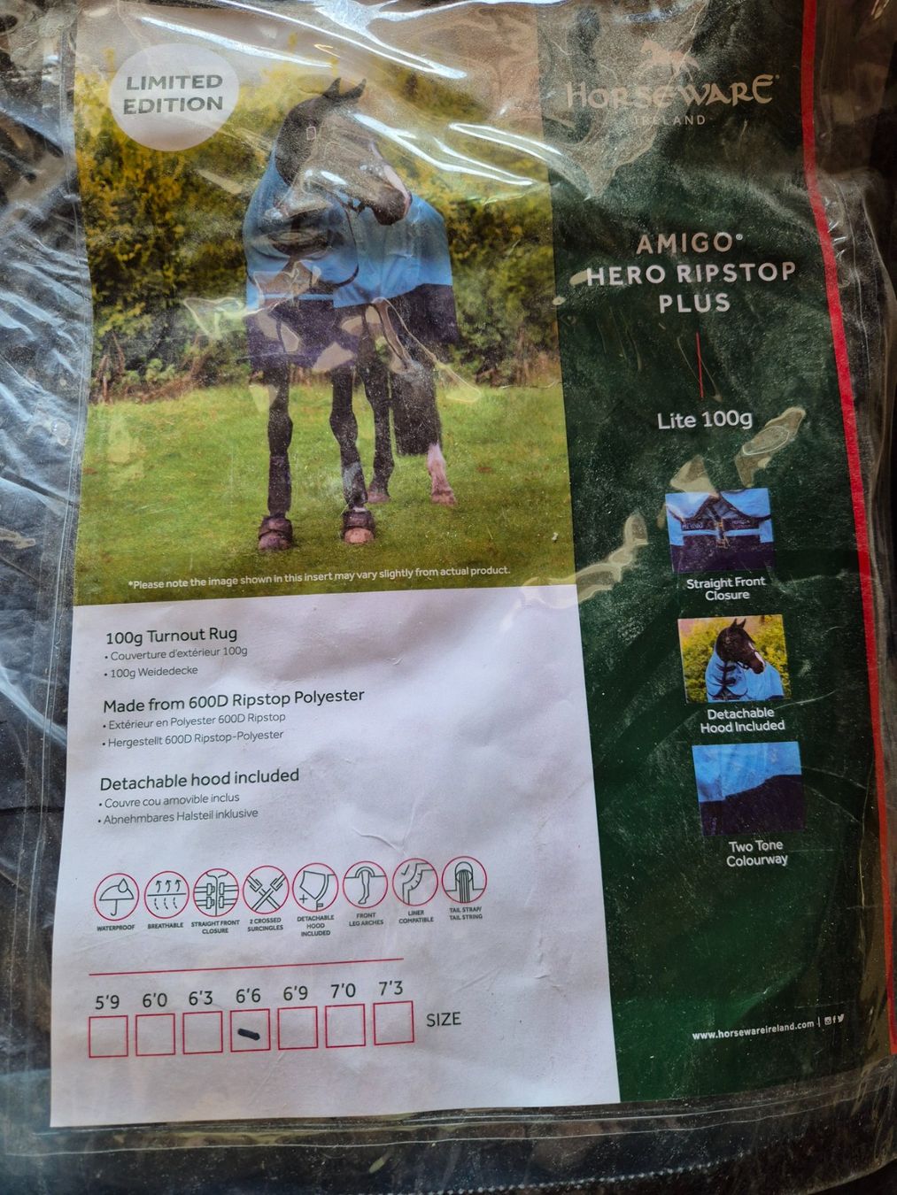 Coperte: HorseWare Amigo Hero Ripstop Plus 100g 145 – Usato da Meggen venduto da Orrinka20 2
