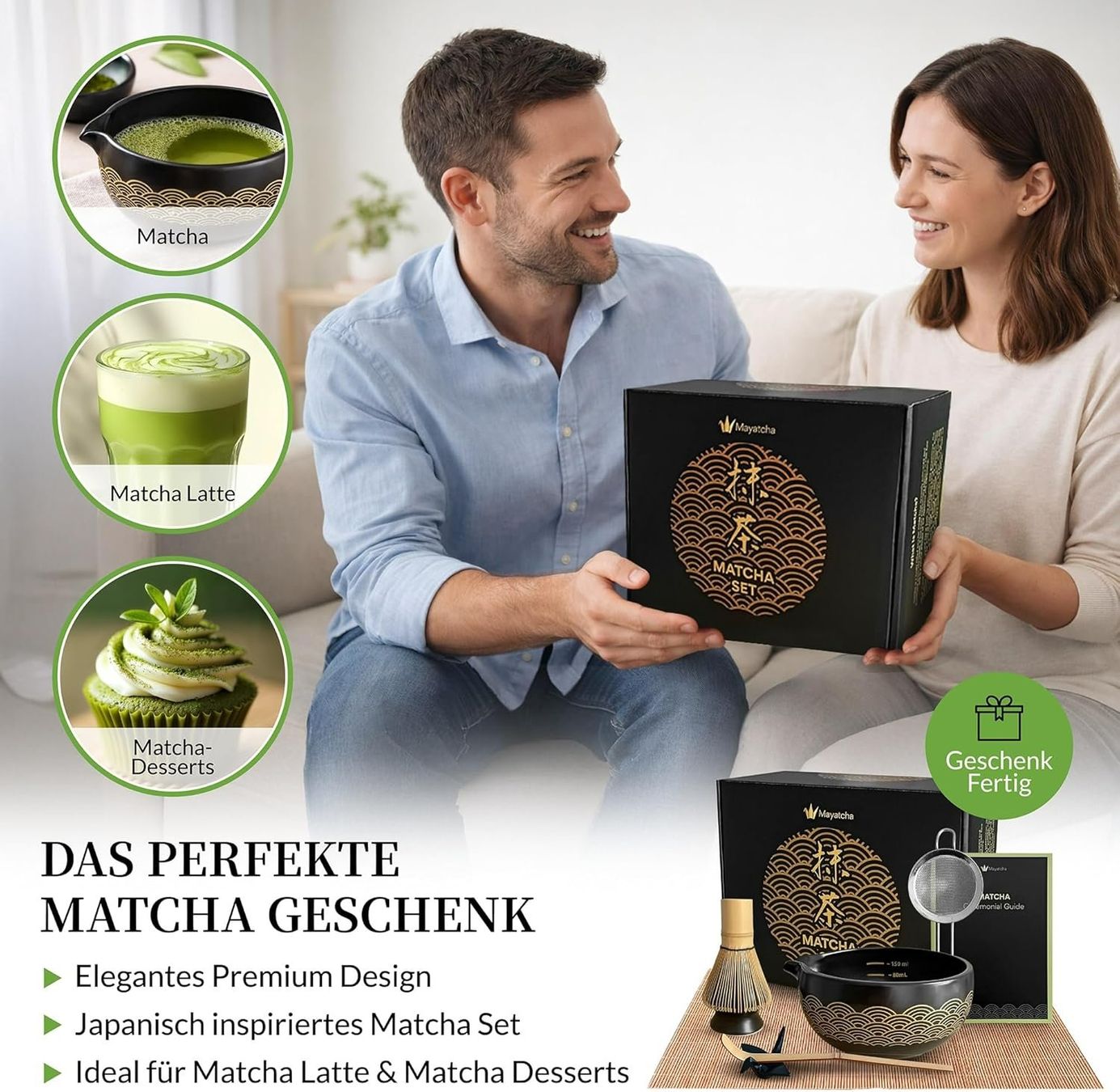 Set di piatti: Matcha Set 8-teilig mit Schale und Besen – Nuovo e nell'imballaggio originale da Suhr venduto da SchnapperCH 7