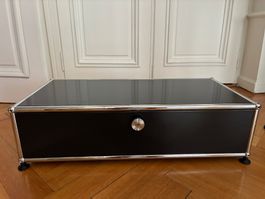 Meuble TV-Hifi USM Haller / noir / 750 x 350 x 175