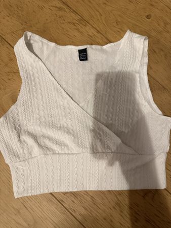 Crop Top Weiss Grösse M guter Zustand