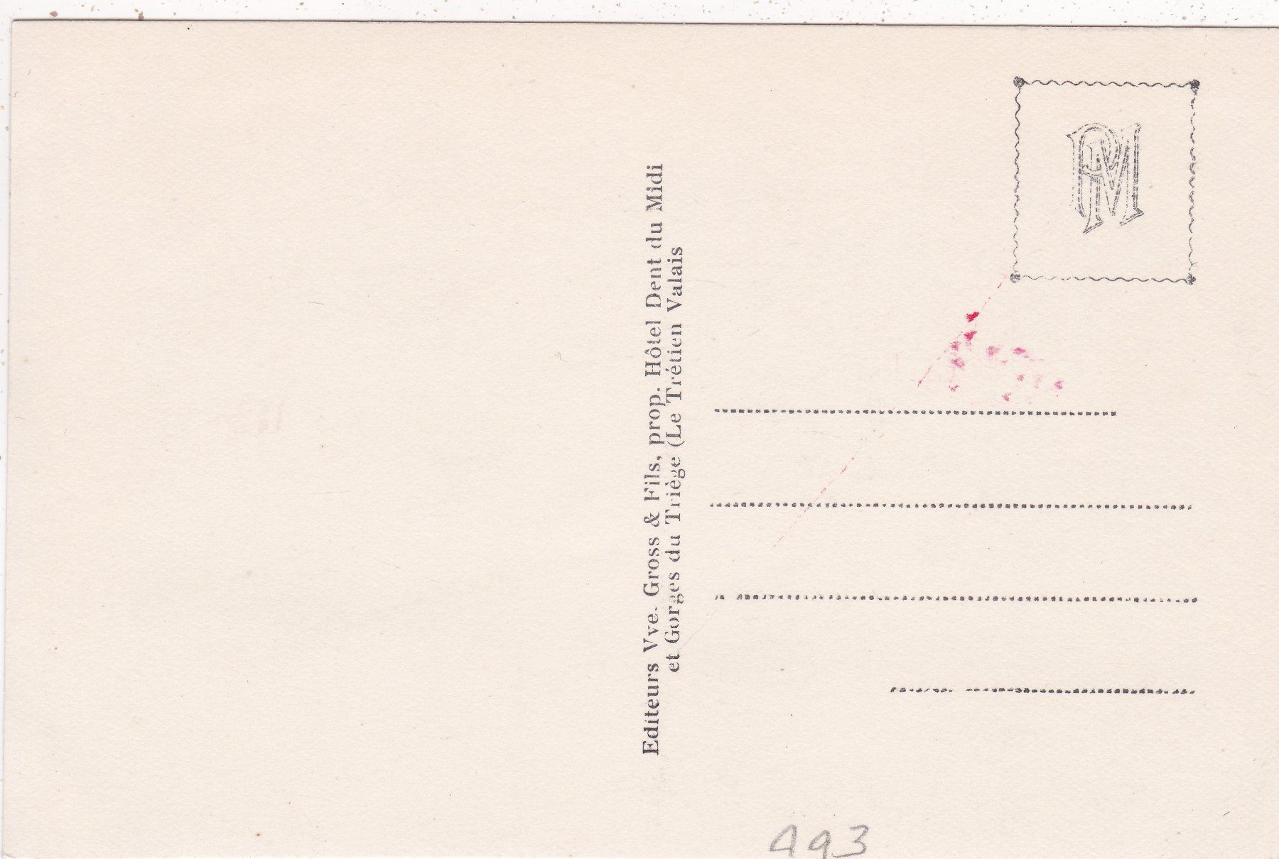 Cartoline postali: Le Trétien et les Dents de Morcles – Usato da Herisau venduto da Lisegrat2008 1